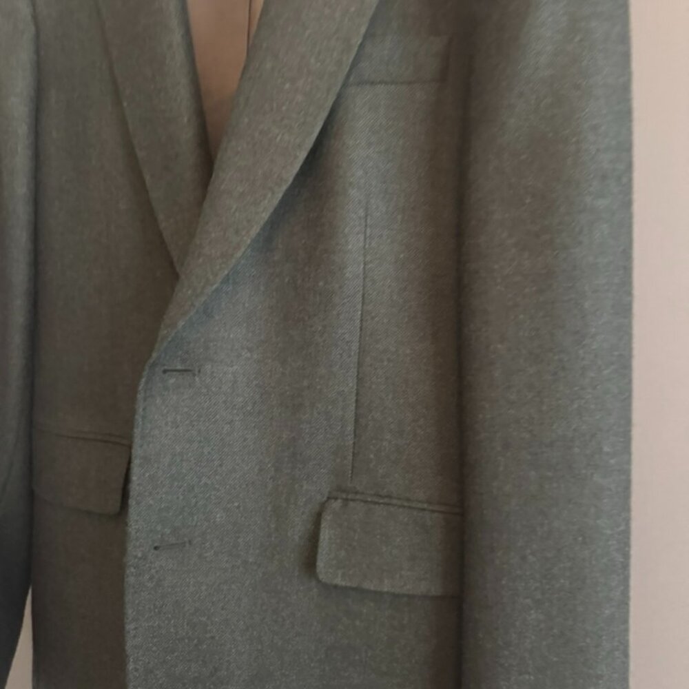 Wool Texture Jacket – Forest Green - image 2